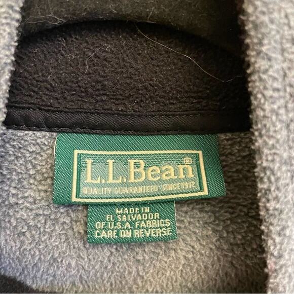 L.L. Bean S gray turtleneck vest fleece zipper - Picture 4 of 7